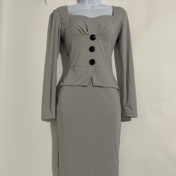 𝅺i Hot Women’s Fitted Long Sleeve Dress! - Picture 5 of 7